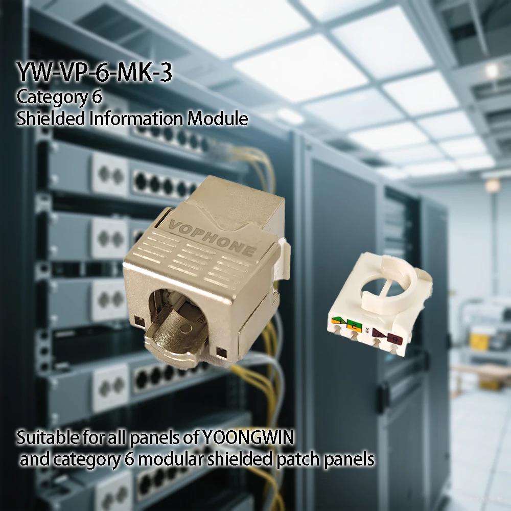 High Quality Category 6 Shielded Information Module for Server Room/Data Center factory