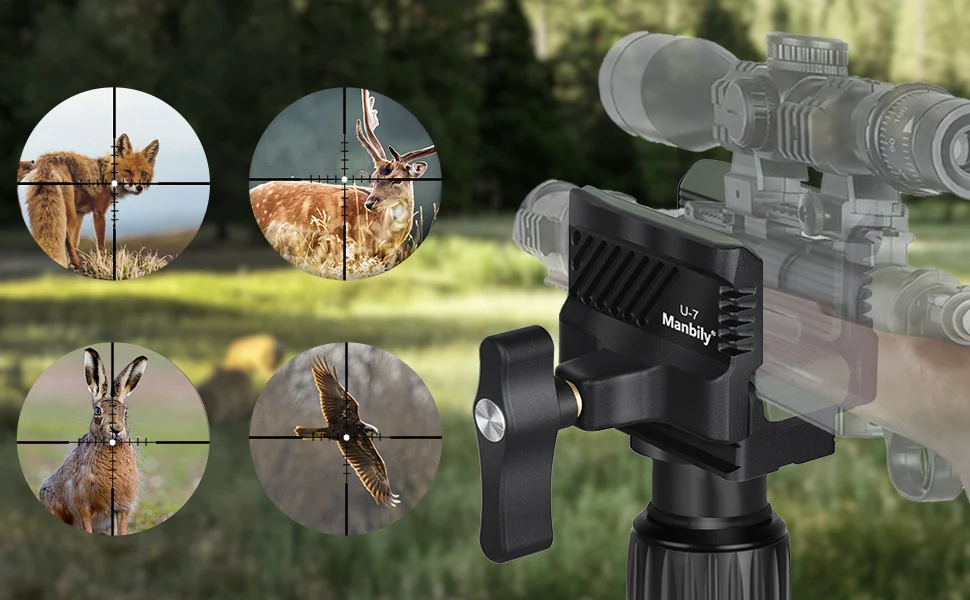 Manbily U-7 Lightweight Shooting Rest Head for Outdoor Practice