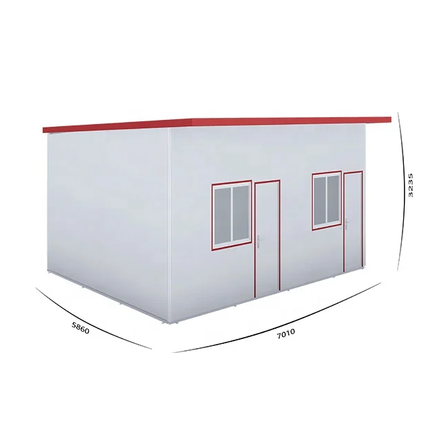 Fast Construction Data Center Prefabricated Tiny Homes Eco-Friendly Material for Cambodia Equipment Shelter