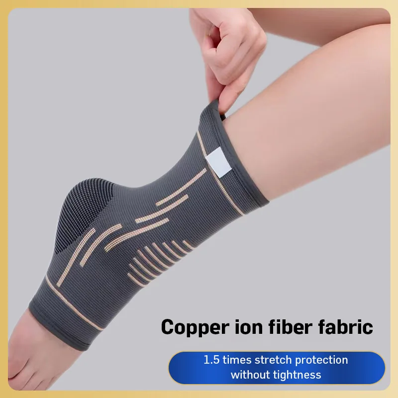 Copper Infused Professional Compression Plantar Fasciitis Ankle Sleeve Support Brace Guard Sock Fitness Pain Relief Recovery
