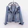 Light blue hooded