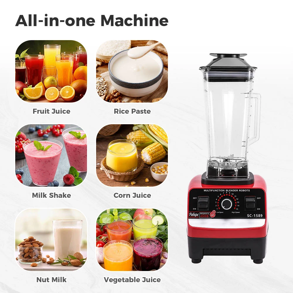 SC-1589 Silver Crest 2 in 1 Commercial Blender for Smoothies & Dry