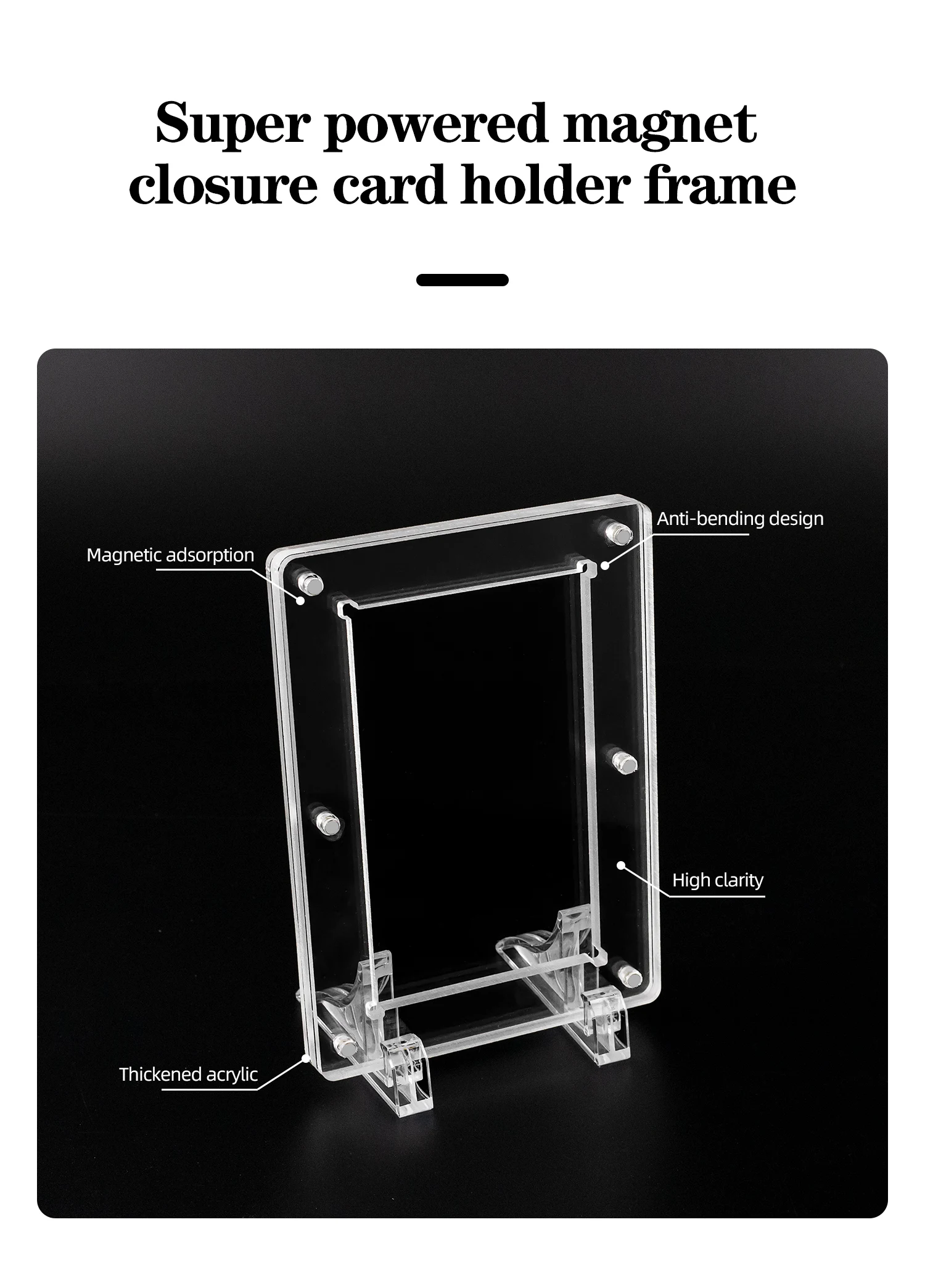 Acrylic Display Frame Graded Card Holder Frame For Graded Card Holder