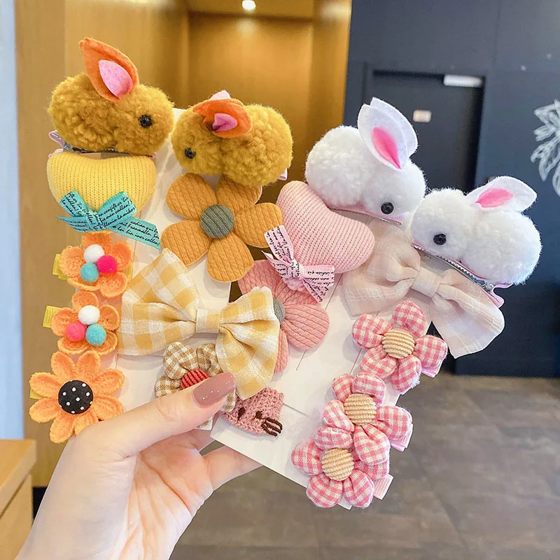 Осенне-зимние милые заколки для волос Лидер продаж корейские детские маленьких принцесс девочек аксессуары