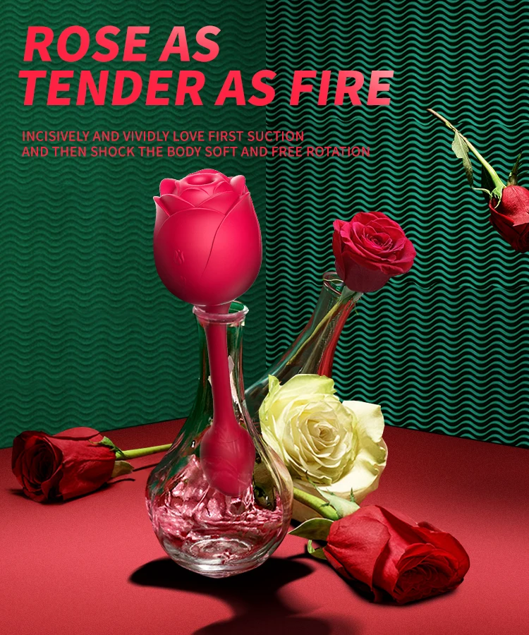 S-HANDE Drop Shipping Suction Vibrator G Spot Rose Clitoris Sucking Vagina Vibrator Sex Toys For Woman_voghion.com