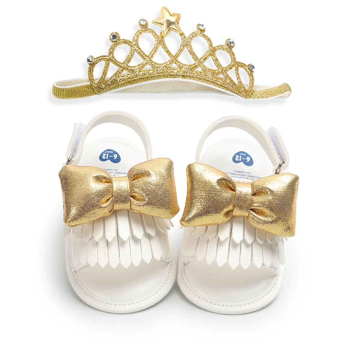High Quality  Pu Leather Bowknot Fashion Soft Baby Sandals Infant Shoes for Girls