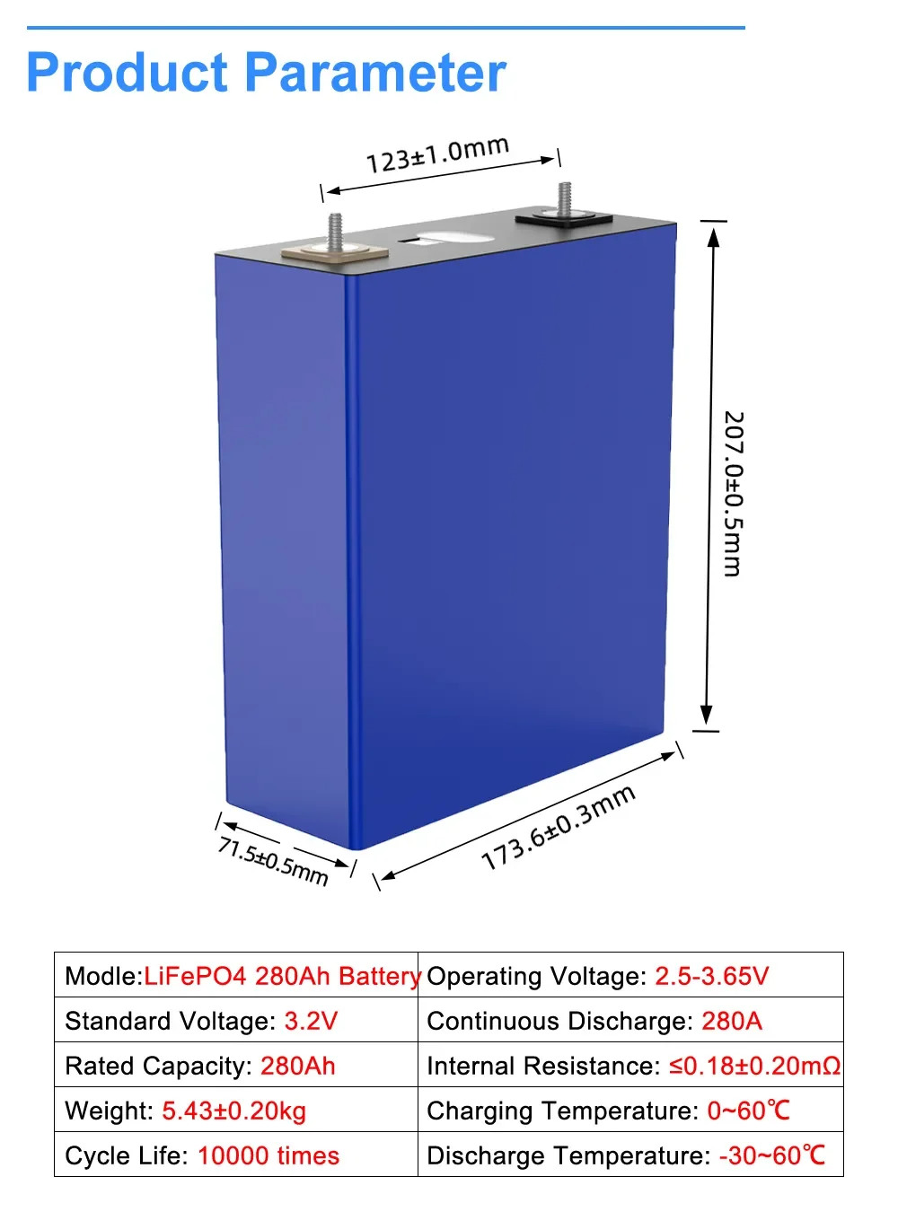 Rept 32v 280ah Battery Lifepo4 Lifepo4 Cell Lithium Battery Ev 32v 280 Ah Lithium Lifepo 2126