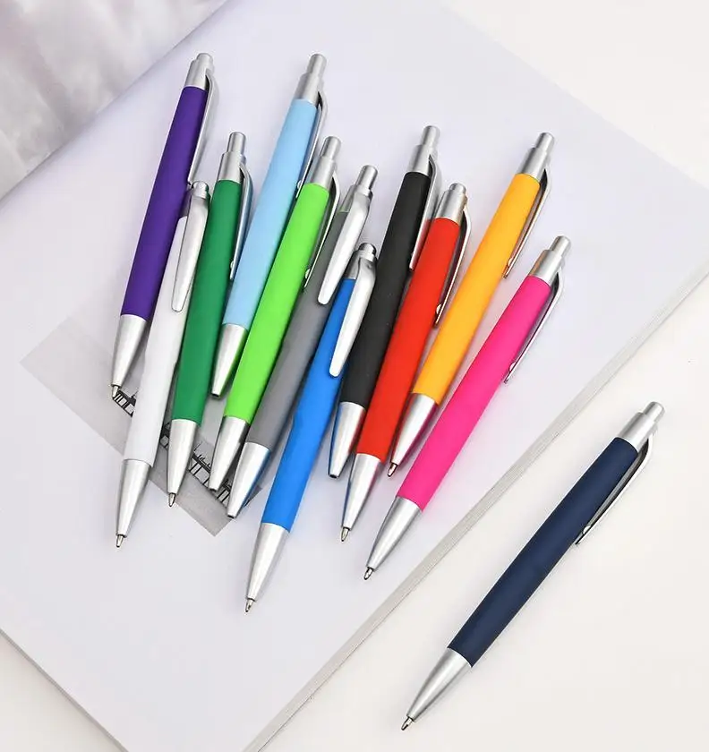 Custom Branded Plastic Rubber Coated High Quality Promotional Gifts Gel Pen Cheap Pen for Promotion Giveaway with Custom logo