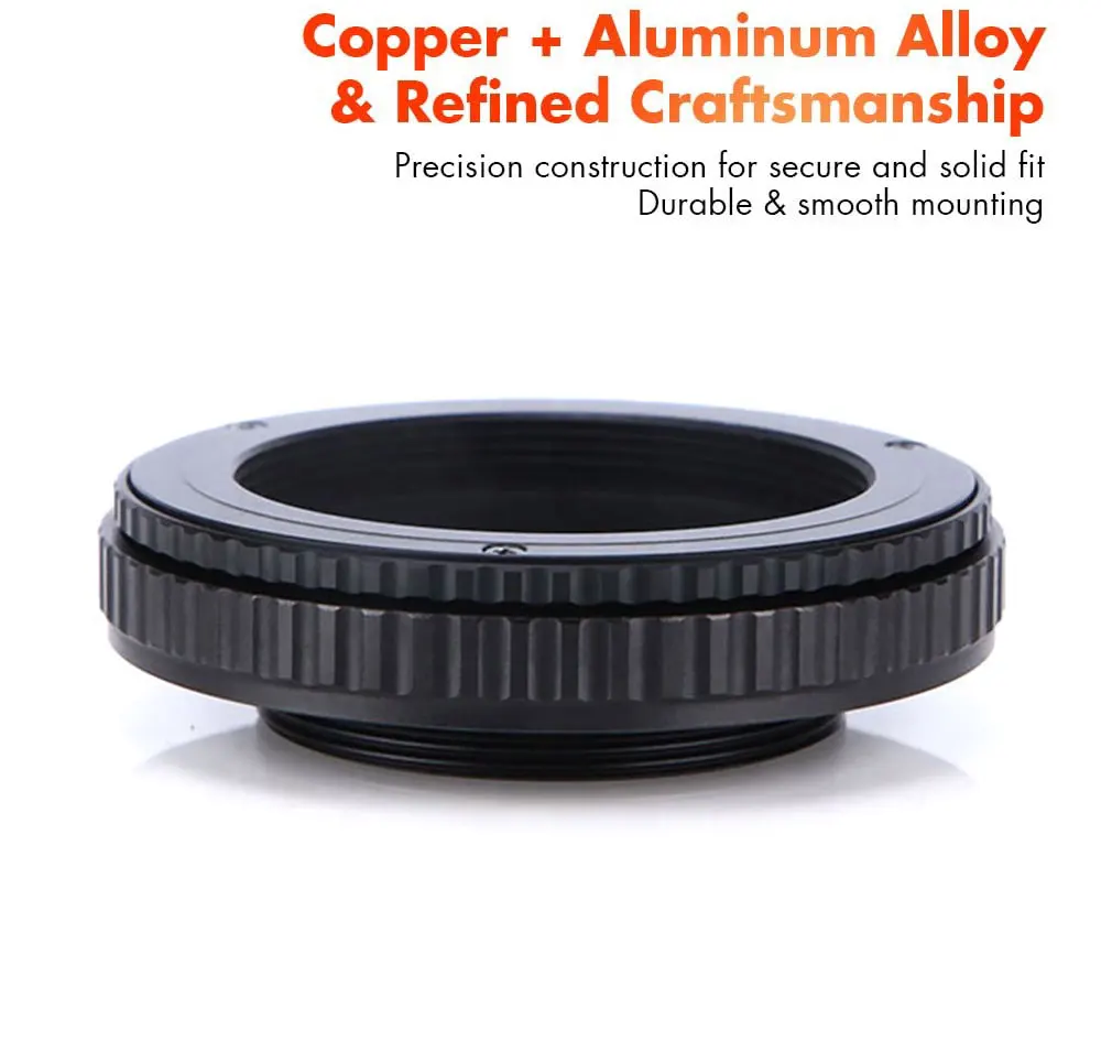 M42 to M39 Lens Mount Adapter for 12-19mm Screw Mount Lens