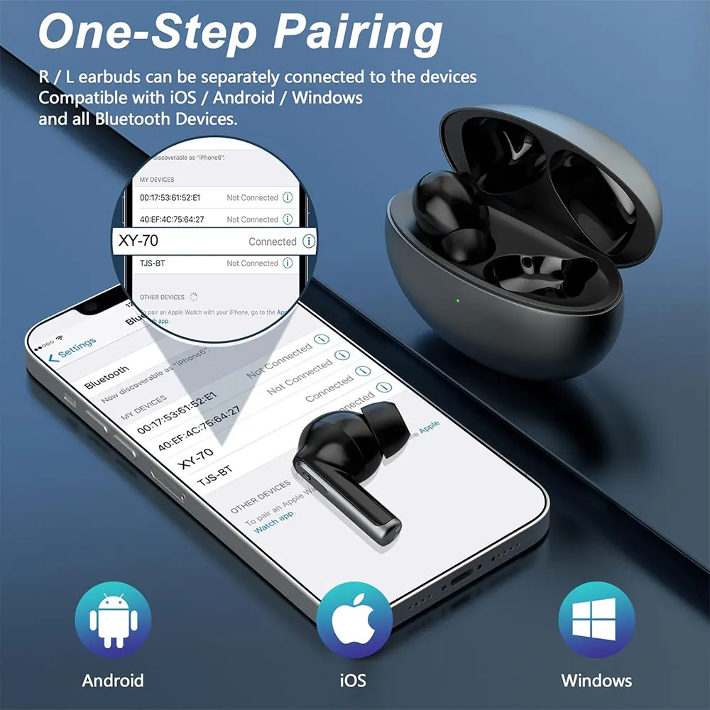 Factory Price HIFI TWS Sound Fone De Ouvido Earphone ANC ENC Noise Cancelling Bluetooth Earbuds Wireless Charge Headset Earbuds