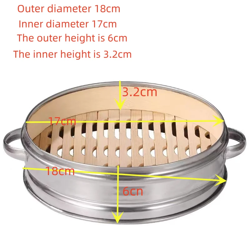 Custom 10 Inches Bamboo Steamer With Stainless Steel,High Quality