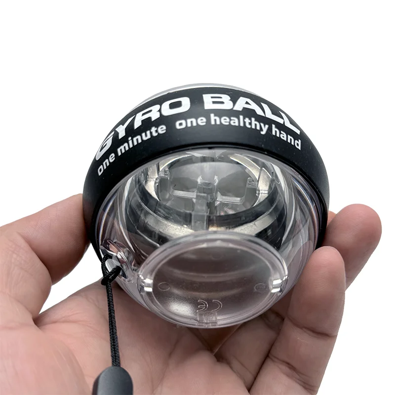 Custom Fitness Equipment Durable Hand Grip Ball LED Gyro Ball for Strength Training