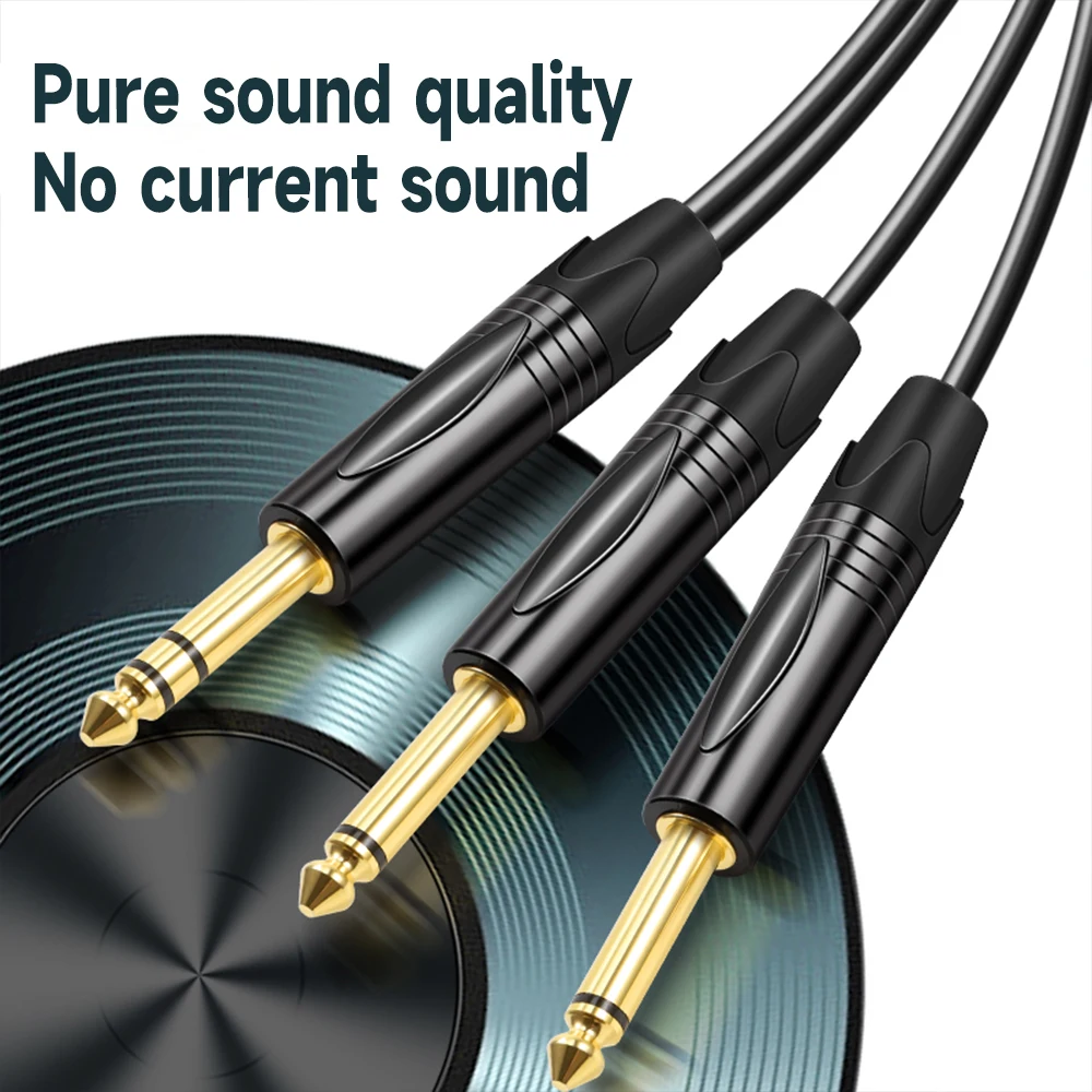 ADAPTATEUR PRISE 6,5 MM MÂLE VERS PRISE JACK 3,5 MM FEMELLE - CONNEXION STEREO OR