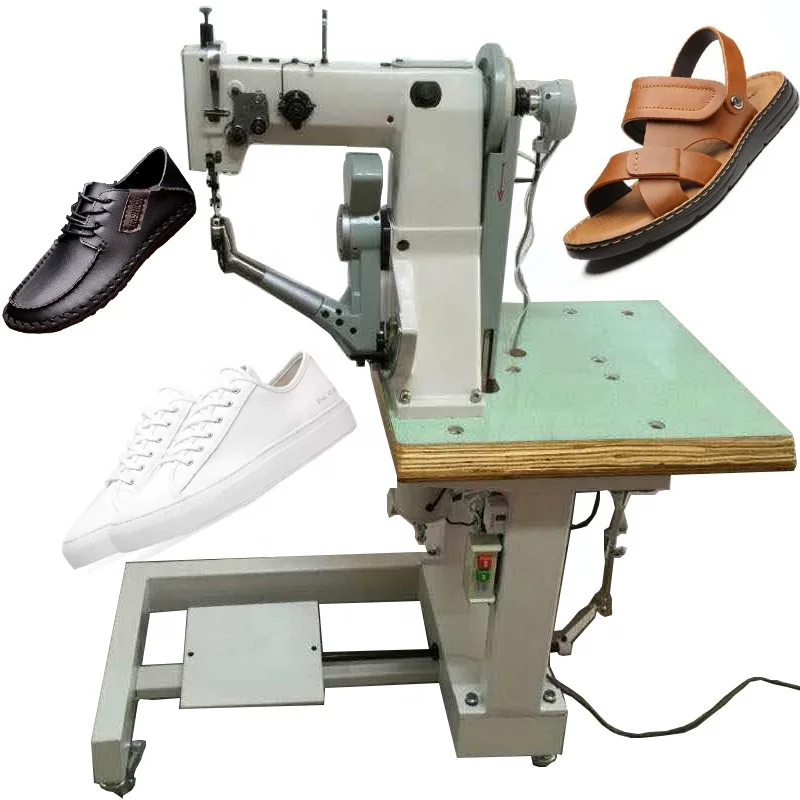 Semi-automatisation de la machine à coudre électrique mini cordonnier  portable chaussures en cuir côté chaussure