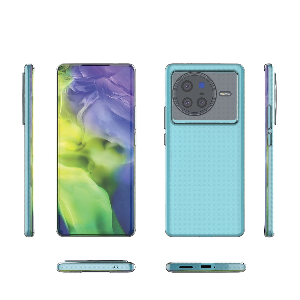 RankOne Hülle Für Vivo X80 Lite 5G / V25 5G – Transparent Mit Ballerina-Muster, TPU Silikon, Stoßfest