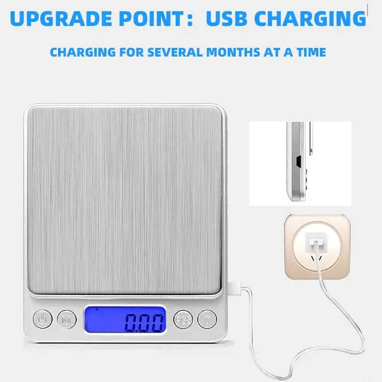 1kg/0.1g Gold Diamond Weighing, Coffee Powder Balance, Multi-unit Conversion Scale, Essential Household Weighing Jewelry Scale