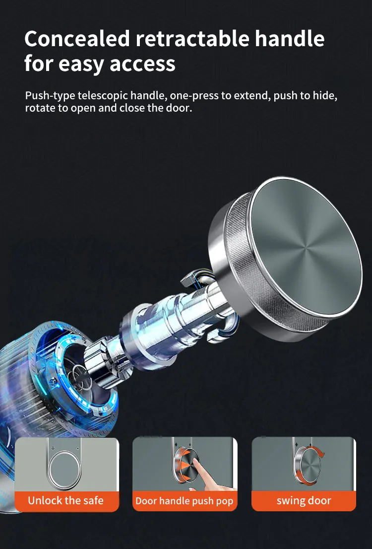 CEQSAFE Smart Home TUYA APP WIFI Safes Fingerprint & Password Anti-Theft Safe Box factory