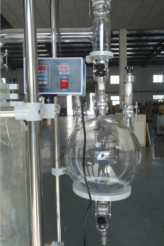 100L double walled glass reactor Jacketed Glass Reactor supplier