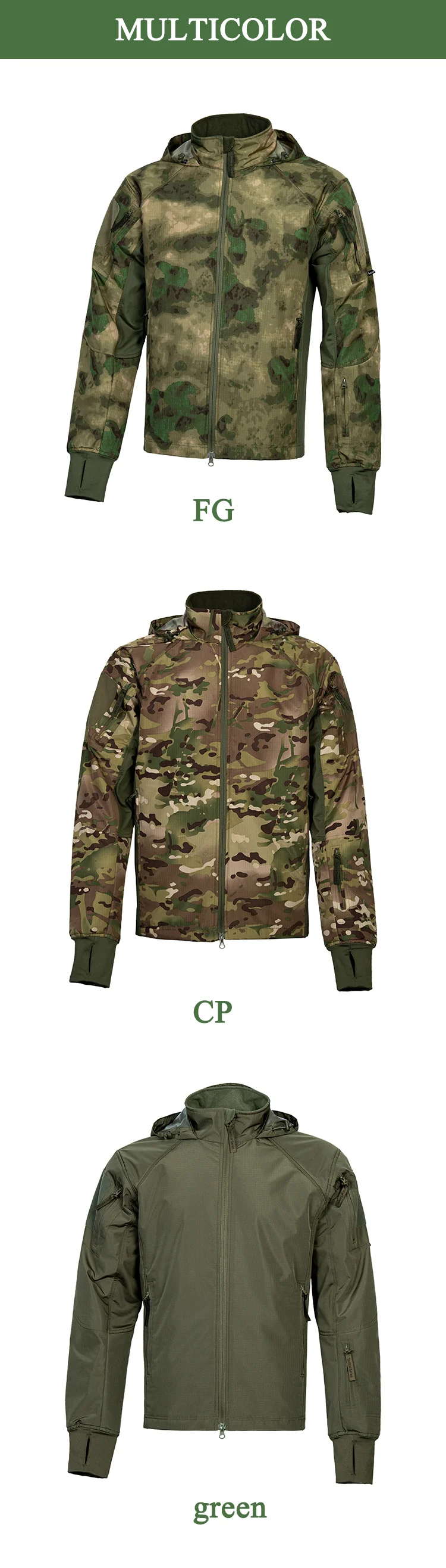 Windproof Waterproof Lightweight Tactical Jacket 