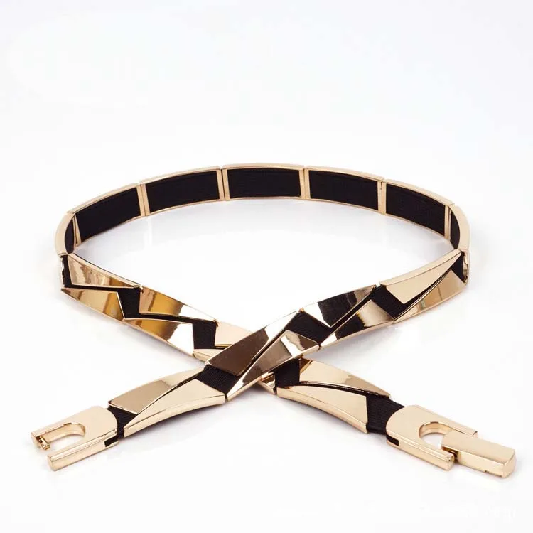 Width 3.0cm Ladies Overcoat Fashion Decorative Waist Metal  display picture 1