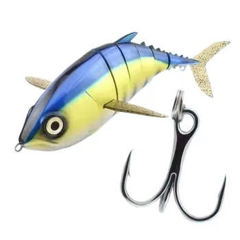 Cheery 16 Inch Trout Fishing Bait 1,000G Multi-Joint ABS Hard Plastic River Sea Fishing Artificial Bait Float Printed Condition – Hard Lure – view 3