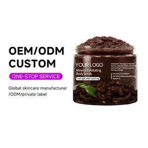 OEM ODM Korean Skin Care Product Shea Vitamin C E  Facial Sugar Scrub Face Dark Spot Whitening Mineral Exfoliating Body Scrub