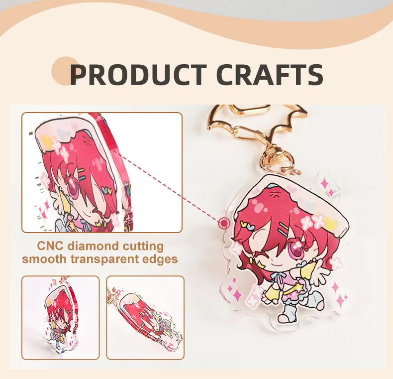Cute Anime Acrylic Keychains - Perfect Promotional Gifts