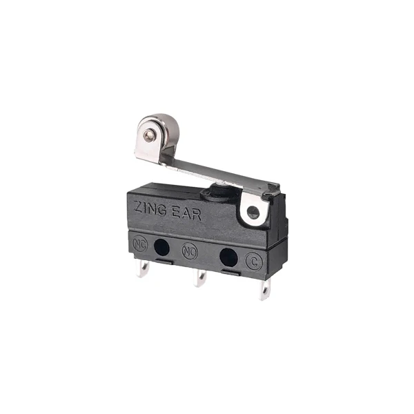 Zingear 5A 125V Ip67 Waterproof Micro Switch  Solder Terminals Roller Handle Micro Switch