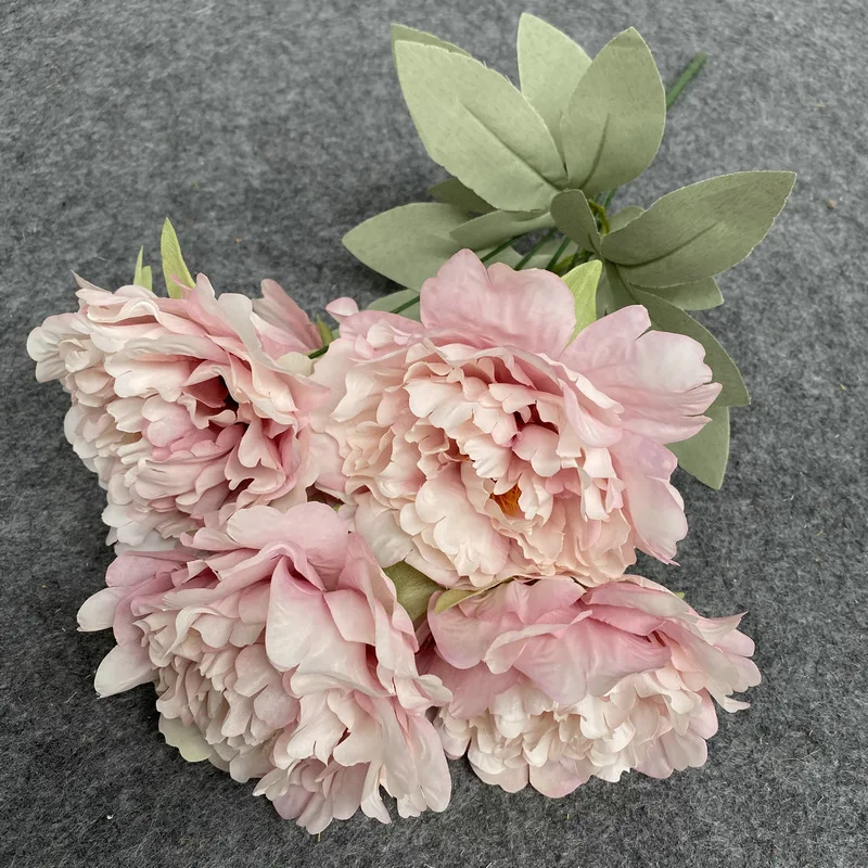 Silk Peony Artificial Flowers Rose Bouquet Artificial Peony Silk