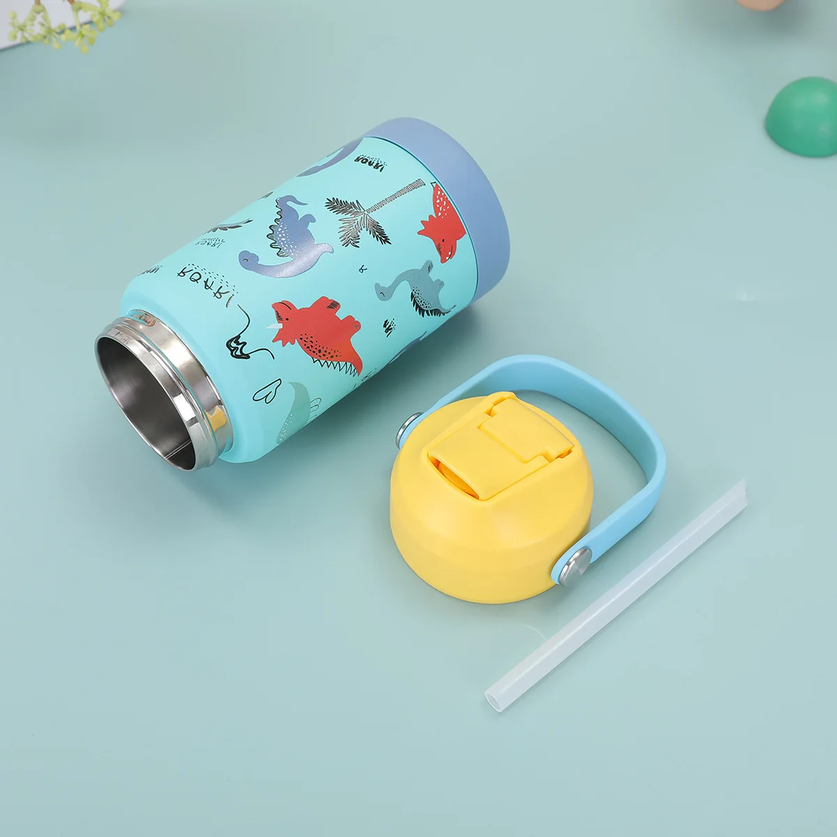 School Water Bottle 500ml Vacuum Flask Big Mouth for Double-wall 304 Stainless Steel Durable Leakproof BPA Free 12-24hr