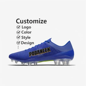 Factory Custom Oem Cheap Chinese Professional Pu Leather Futsal-Shoe Nail Bottom Soccer Cleats