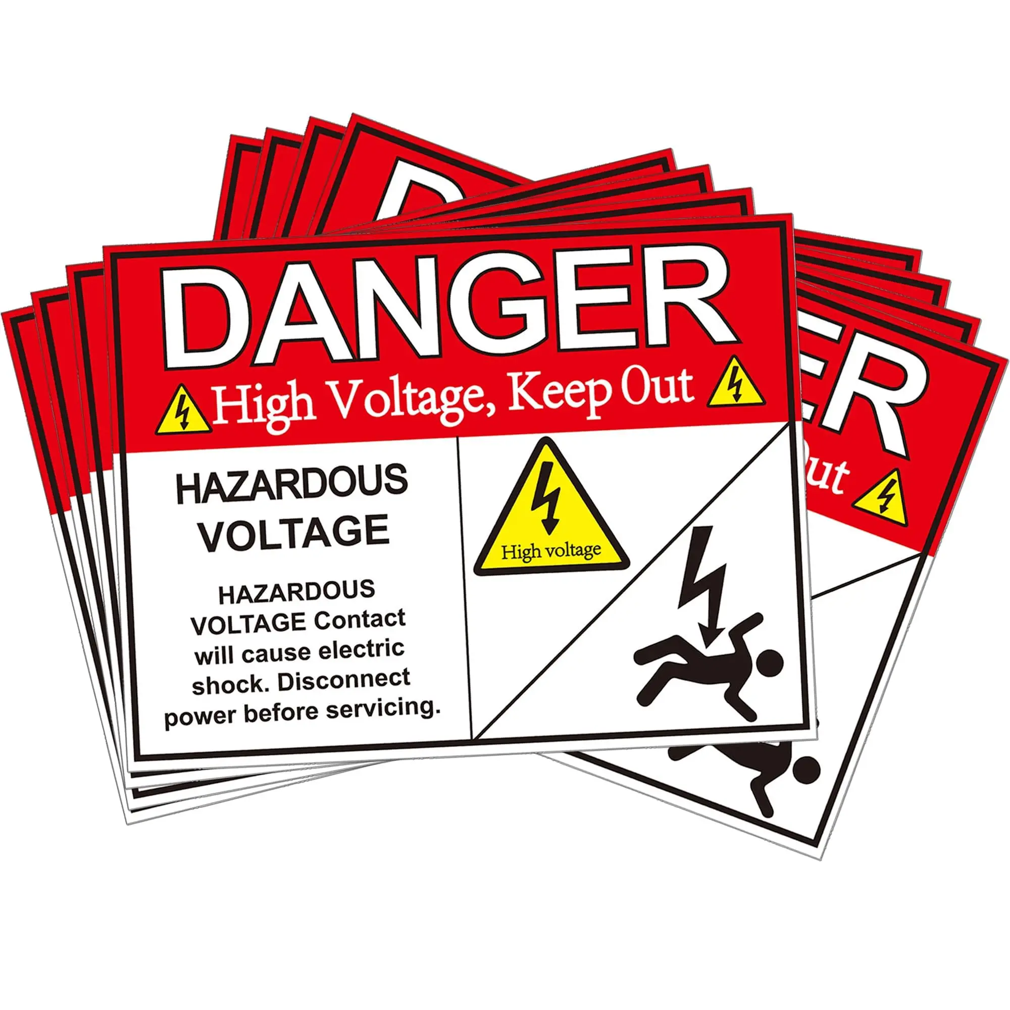 Viking Signs Warnschild „Danger Electrical Hazard“ – Vinyl, 150 X 100 Mm, Selbstklebend