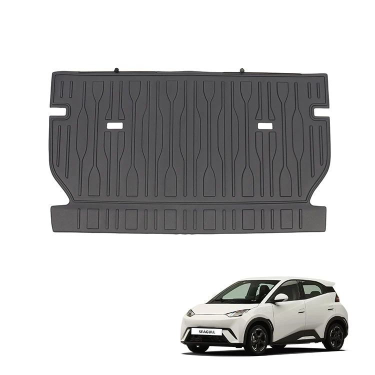 Tapis intérieur de voiture 5D, tapis de siège arrière en matériau TPE souple, housse de coussin pour accessoires d'intérieur BYD Seagull