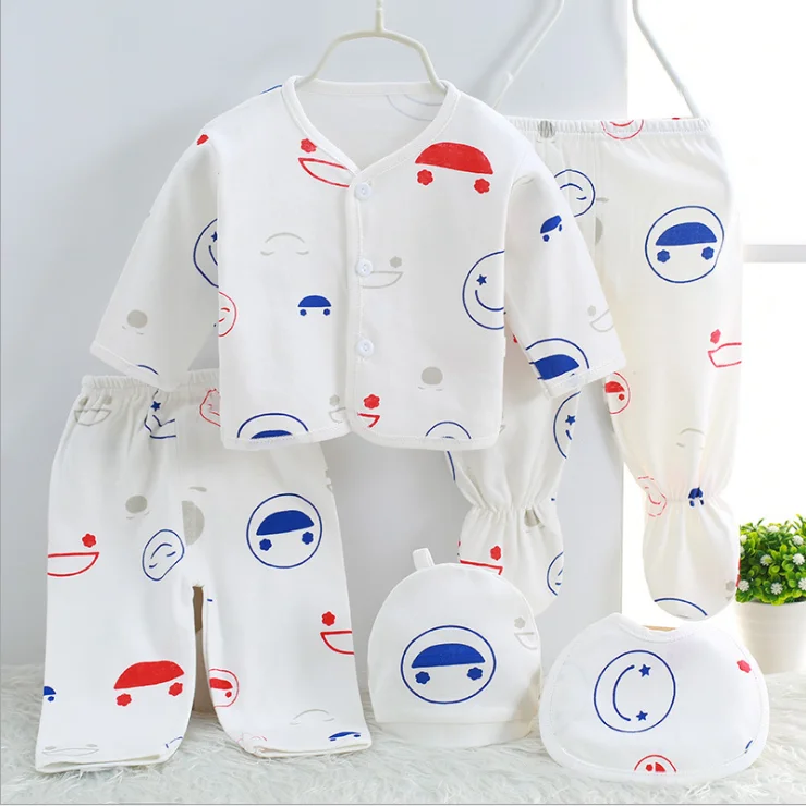 Comfortable Baby Clothes Sets 5pcs Baby Clothing Suits New Born Baby