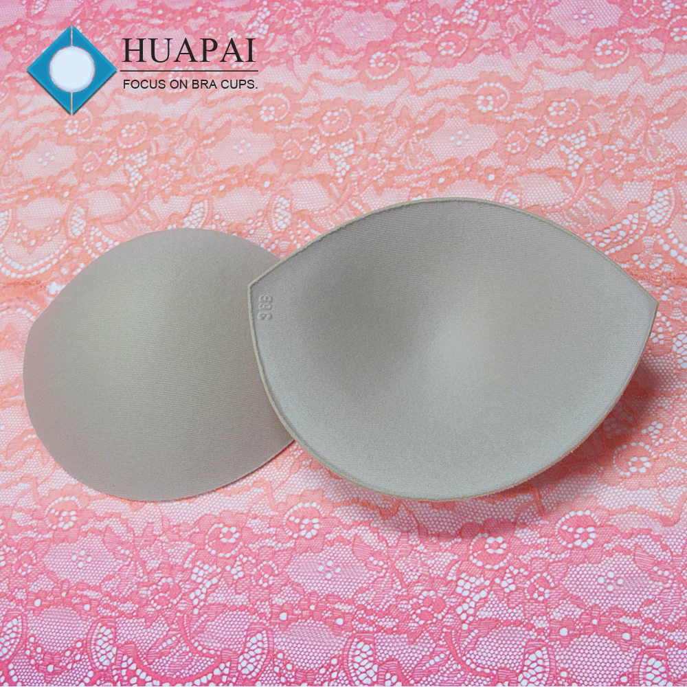 070 Small Size Padding Bra Cup Oval Shape 15mm Thick Push-up Foam Bra Pad Dress Made Quality Polyester Sponge OEM Available