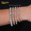 3mm tennis bracelet -- silver color