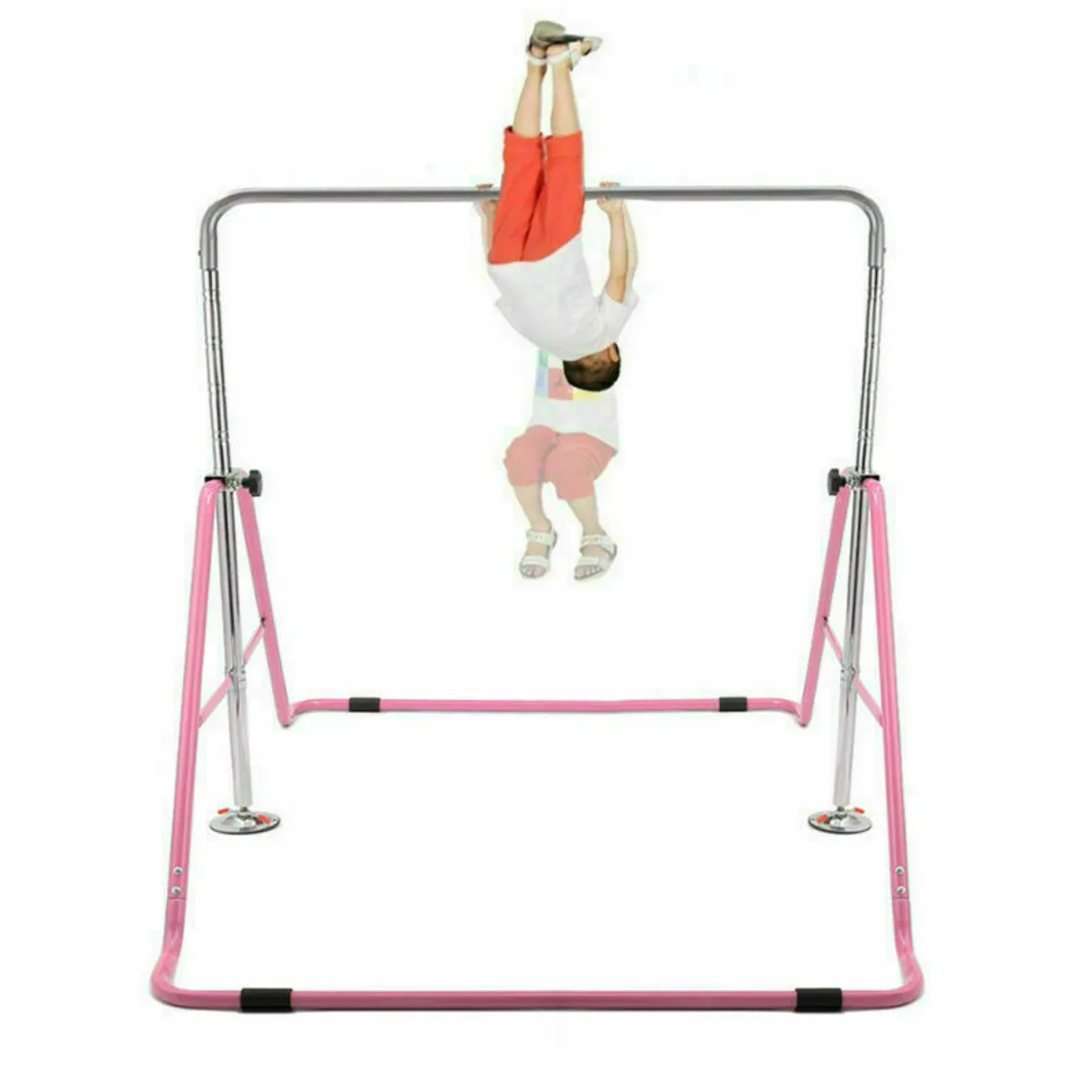 130cm Adjustable Pull-Up Bar Gym Equipment for Kids Gymnastic