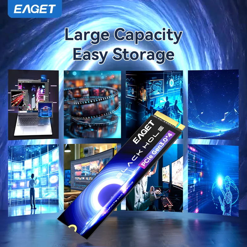 EAGET SP3000 512GB NVMe M.2 2280 SSD PCIe Gen3.0 Internal Hard