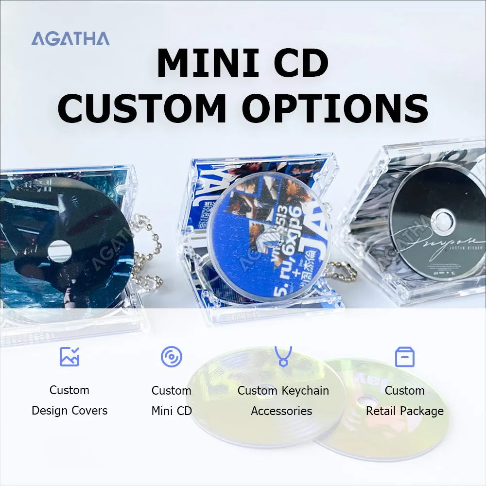 Mini CD Case Keychain - Customizable Fashion Souvenir