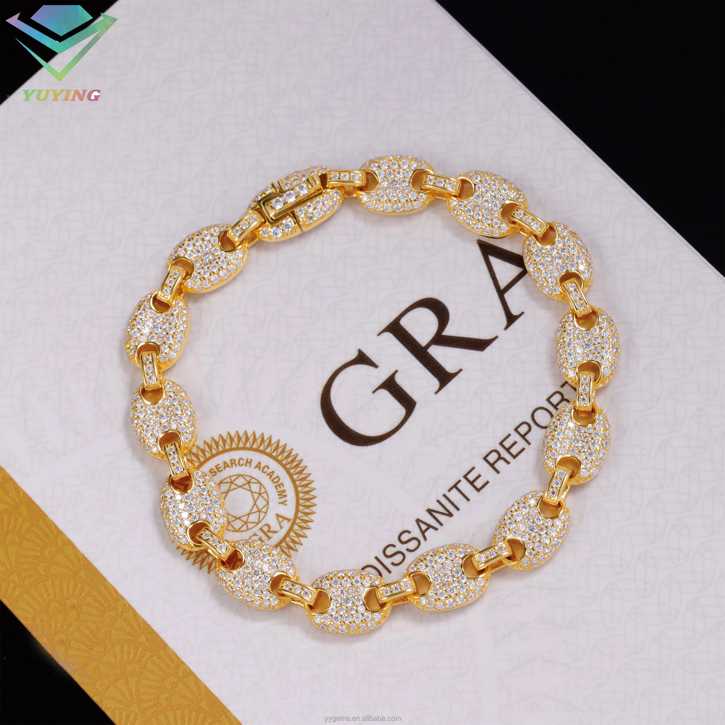 Fashion Style Pig Nose Bracelet Fine Jewelry Hip Hop Bracelet Men