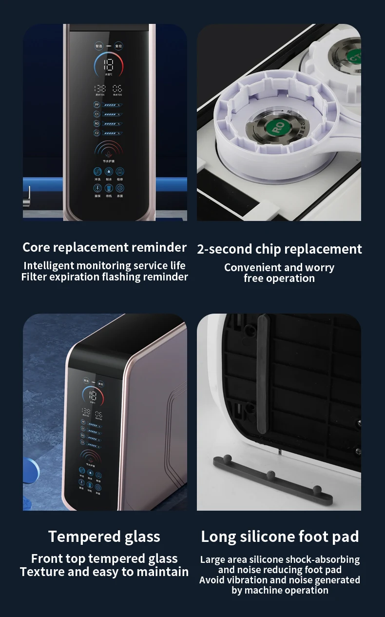 800G Reverse Osmosis Home Use Water Filter Life Reminder TDS Display Drinking Water Manufacturing Vendor