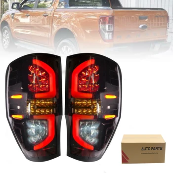 2X LED SMOKED REAR TAIL LIGHT BRAKE LAMP FOR FORD RANGER T7 PX MK1 MK2 2012-2021