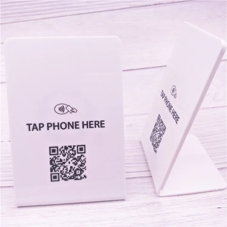 Custom Modern Social Media Networking NFC Display Stand Hub 13.56MHz Frequency