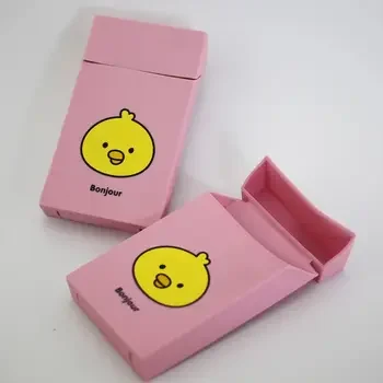 Hello Kitty Metal Cigarette Case Automatic Flip Cartoon Anime Aluminum Alloy Portable Collection Cute Thin Smoke Box Gift