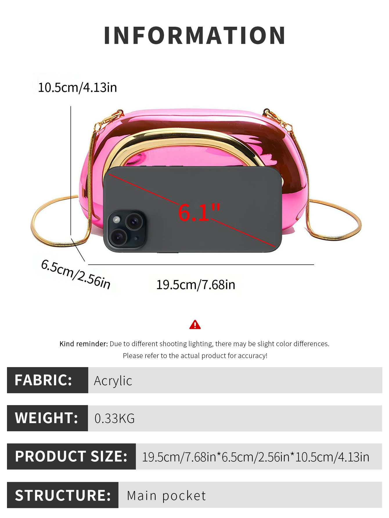 Carauana Festival Clutch open interior