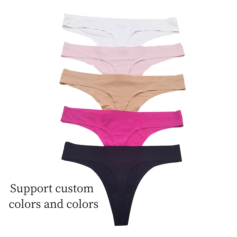 Lightweight Seamless Bikini No Show Thong Panties Ladies Invisible Breathable Briefs Soft