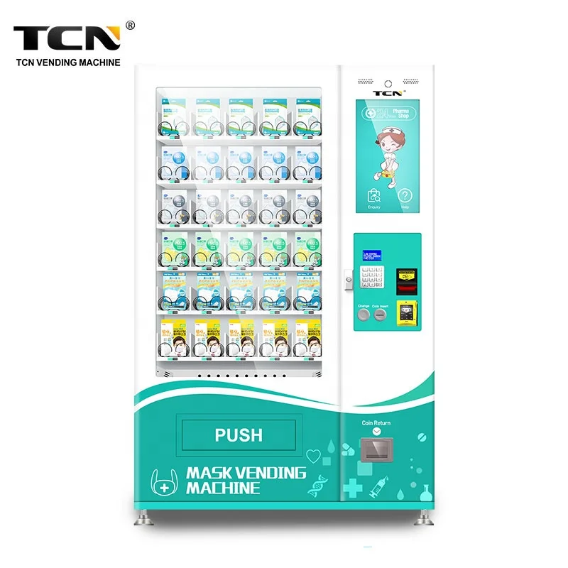 TCN Robotic Touch Screen Smart 24 Hours Self Service Pharmacie Vending Machine for Drug and Mask
