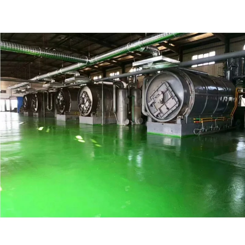 Electric Heating   Waste Tire Processing Plant Plastic Pyrolysis Machine and Waste Oil Filtration Machine to diesel