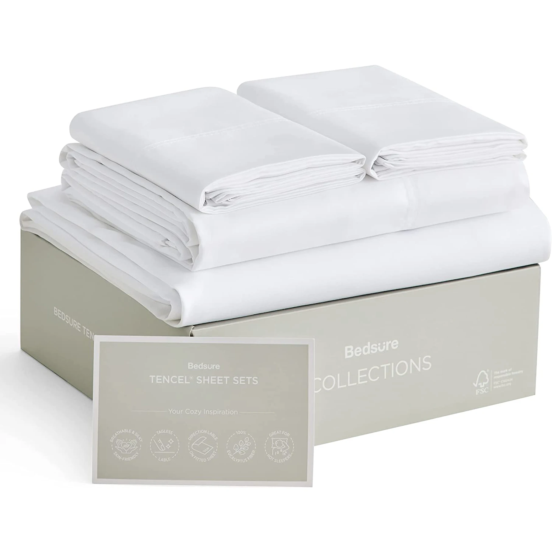 Silky Soft Breathable Tencel Sheets Hot Sleepers 100 Eucalyptus Sheets