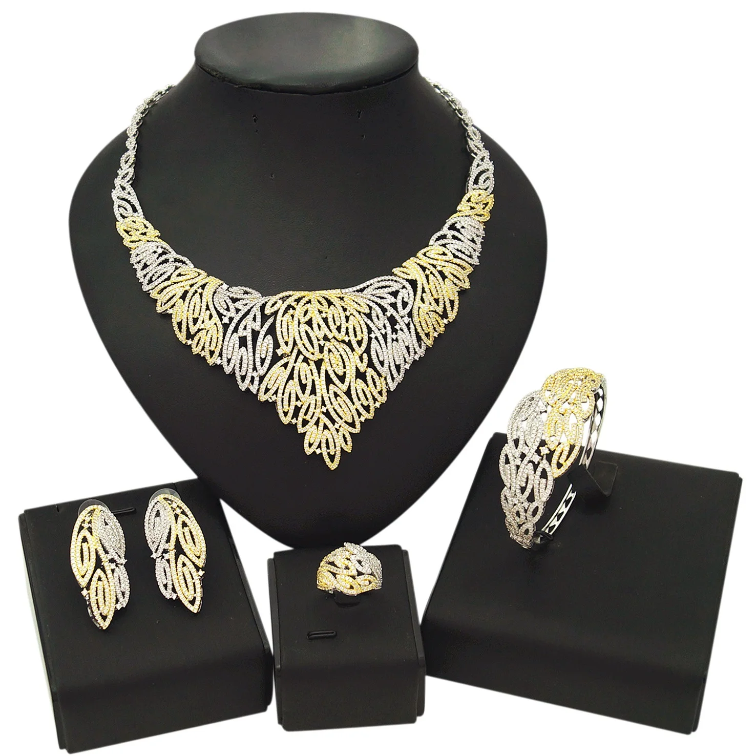 Yulaili Indian Heavy Big Brass Gradual Change Fashion American